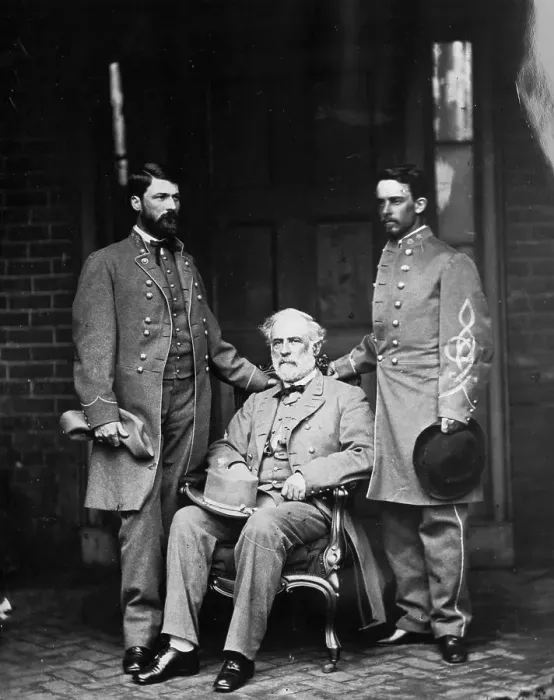 Framed Print : General Robert E. Lee on Porch Framed Print : General Robert E. Lee on Porch