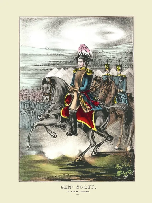 Framed Print : General Scott at Cerro Gordo Framed Print : General Scott at Cerro Gordo