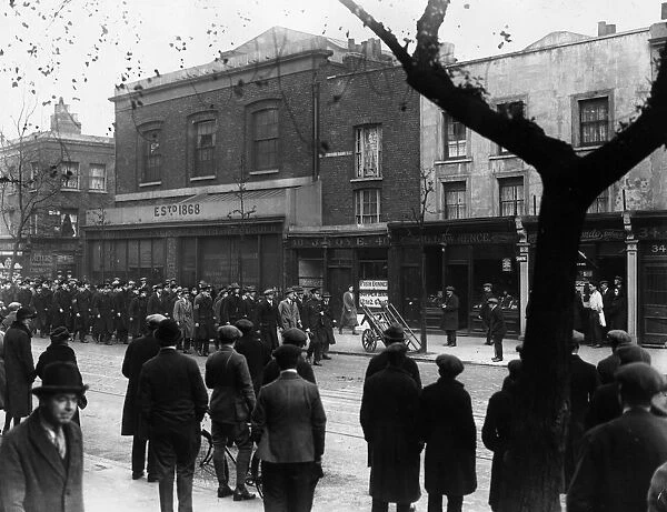 General Strike marchers heading down a London street