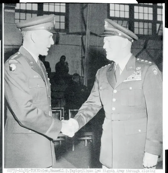 Framed Print : General Taylor Shaking Hands with General Hickey Framed Print : General Taylor Shaking Hands with General Hickey
