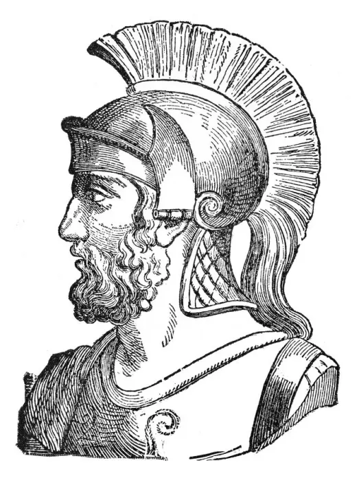 Framed Print : General Themistocles engraving 1894