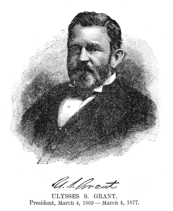 Framed Print : General Ulysses S. Grant - USA President engraving with his signature 1888 Framed Print : General Ulysses S. Grant - USA President engraving with his signature 1888