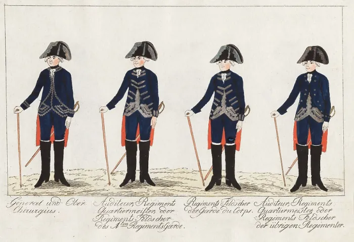 Framed Print : General und Ober Chirurgius, Auditeur Regiment, Regiment Feldscher Framed Print : General und Ober Chirurgius, Auditeur Regiment, Regiment Feldscher