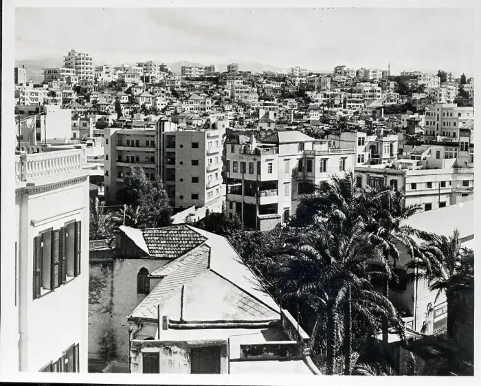 Framed Print : General View Of Beirut In 1956