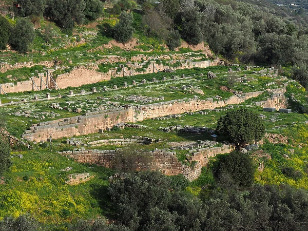 General View of Delphi Sanctuary Dedicated to Athena Pronea