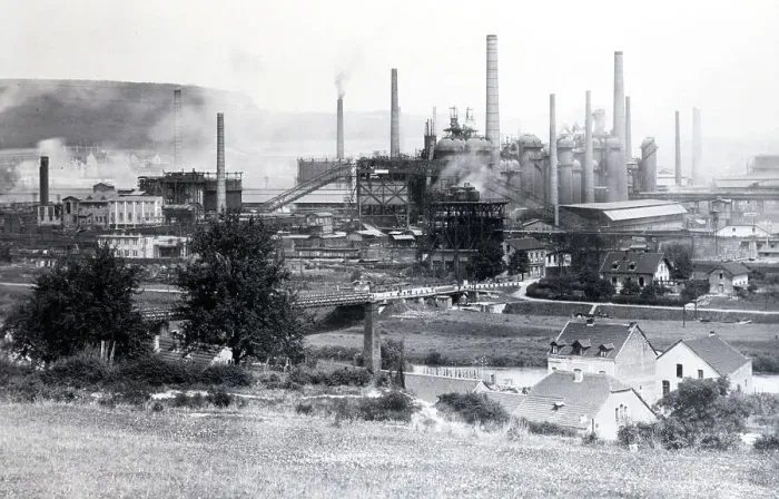 Framed Print : General View Of German Iron / Steel Works Framed Print : General View Of German Iron / Steel Works