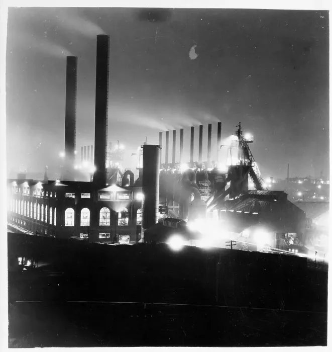Framed Print : General View Industrial Plant at Night Framed Print : General View Industrial Plant at Night