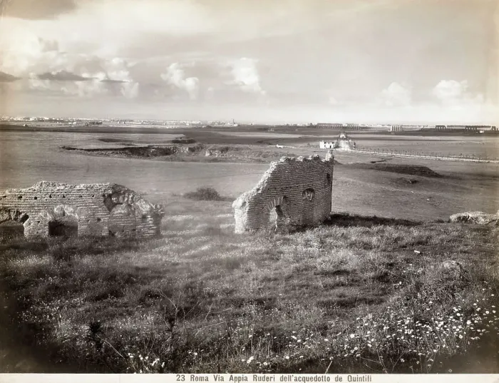 Framed Print : General View Roman Ruins in Countryside Framed Print : General View Roman Ruins in Countryside