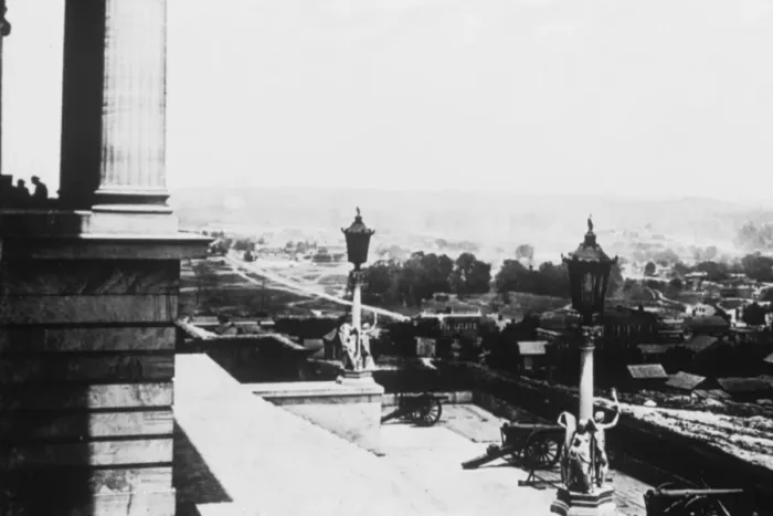 Framed Print : Ruins. A general view of ruins from the capital in Nashville Framed Print : Ruins. A general view of ruins from the capital in Nashville