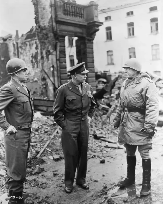 Framed Print : Generals Bradley, Eisenhower, and Patton Framed Print : Generals Bradley, Eisenhower, and Patton