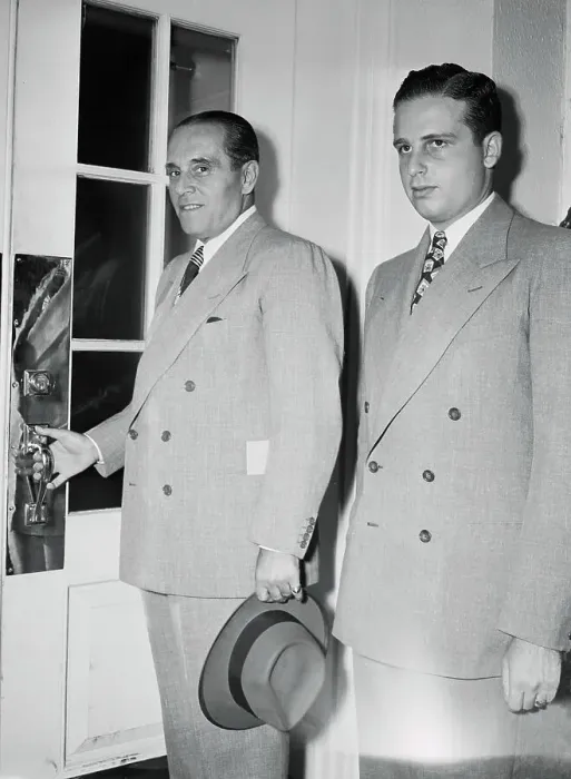 Framed Print : Generoso Pope and Son Leaving White House Framed Print : Generoso Pope and Son Leaving White House