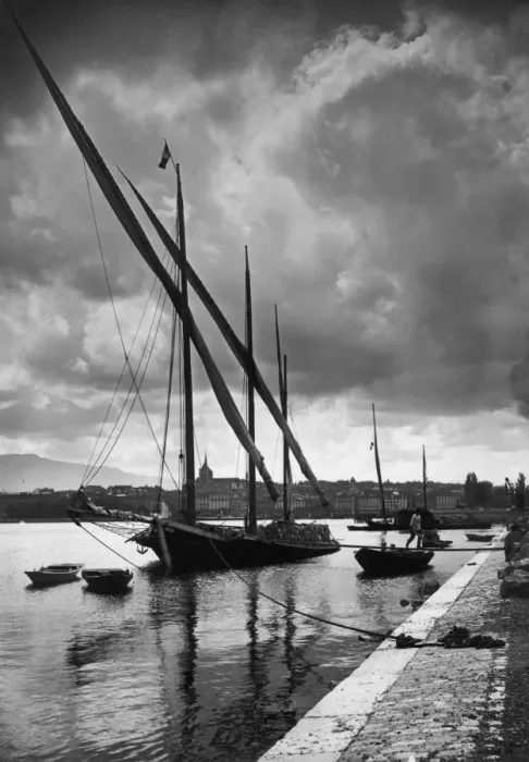 Framed Print : Geneva Harbour