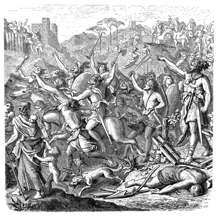Framed Print : Genserics Vandals in Italy