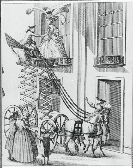 Framed Print : Gentleman Being Elevated to be with Lady Framed Print : Gentleman Being Elevated to be with Lady