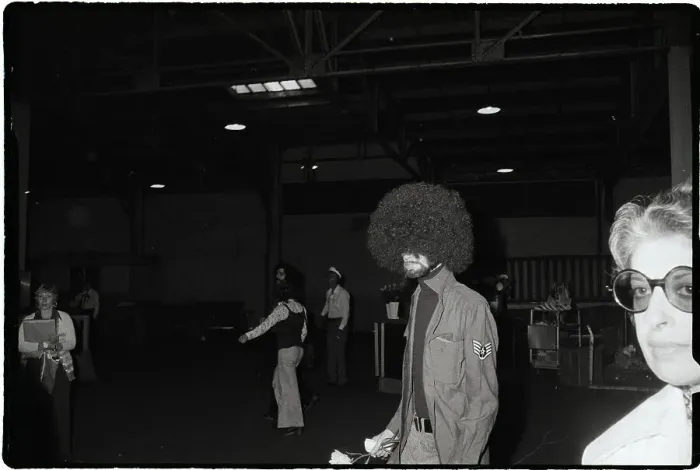 Framed Print : Gentleman Wearing a Large Afro Framed Print : Gentleman Wearing a Large Afro