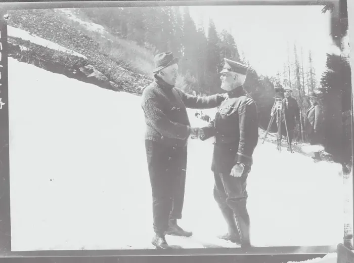 Framed Print : George B. Duncan Shaking Hands with Governor Framed Print : George B. Duncan Shaking Hands with Governor