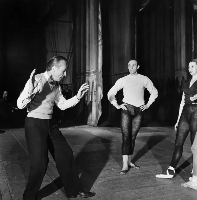 Framed Print : George Balanchine And John Field Framed Print : George Balanchine And John Field