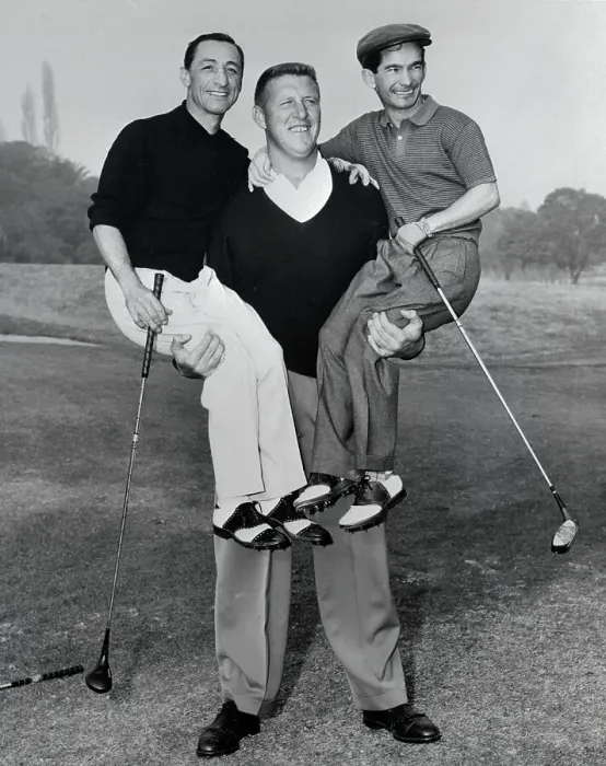 Framed Print : George Bayer Holding Up Willie Shoemaker and Eddie Arcaro Framed Print : George Bayer Holding Up Willie Shoemaker and Eddie Arcaro
