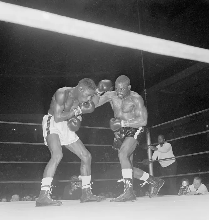 Framed Print : George Benton and Rubin Carter Boxing Framed Print : George Benton and Rubin Carter Boxing