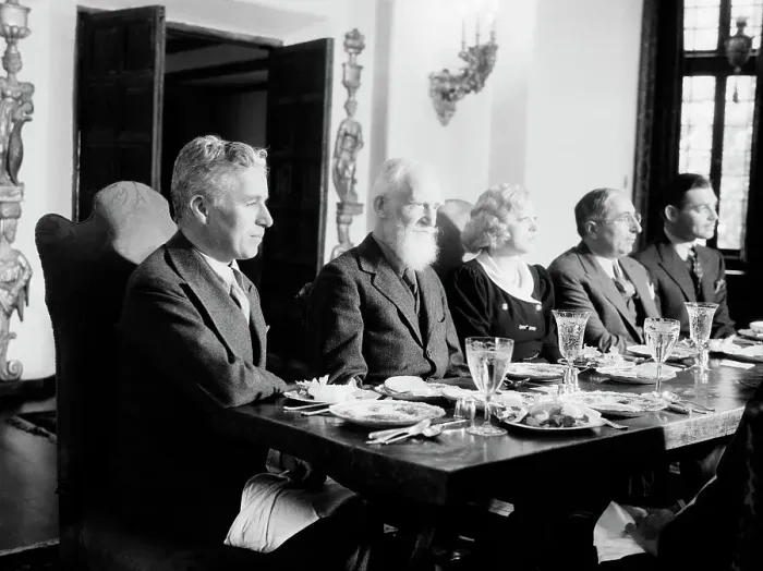 Framed Print : George Bernard Shaw at Luncheon With Celebrities Framed Print : George Bernard Shaw at Luncheon With Celebrities