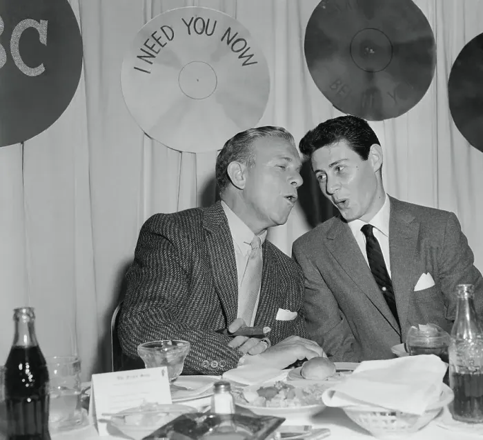 Framed Print : George Burns and Eddie Fisher