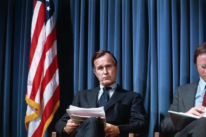 Framed Print : George Bush Appearing Before Senate Framed Print : George Bush Appearing Before Senate