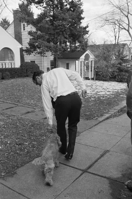 Framed Print : George Bush Feeding His Dog Framed Print : George Bush Feeding His Dog