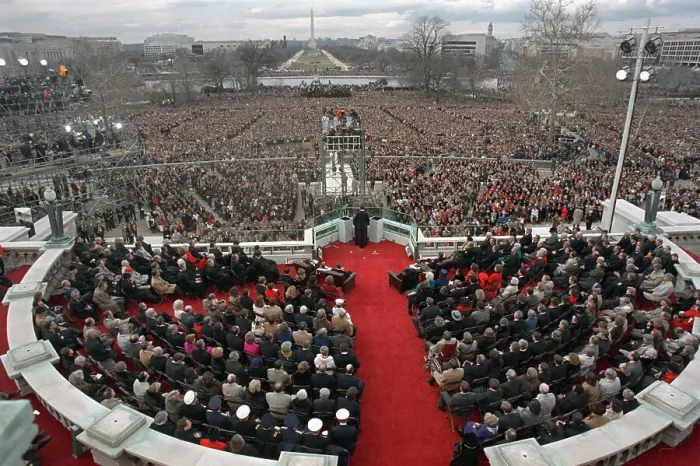Framed Print : George Bush Making Inaugural Address Framed Print : George Bush Making Inaugural Address