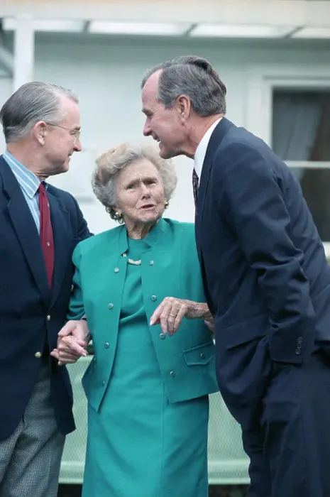 Framed Print : George Bush with His Mother Framed Print : George Bush with His Mother