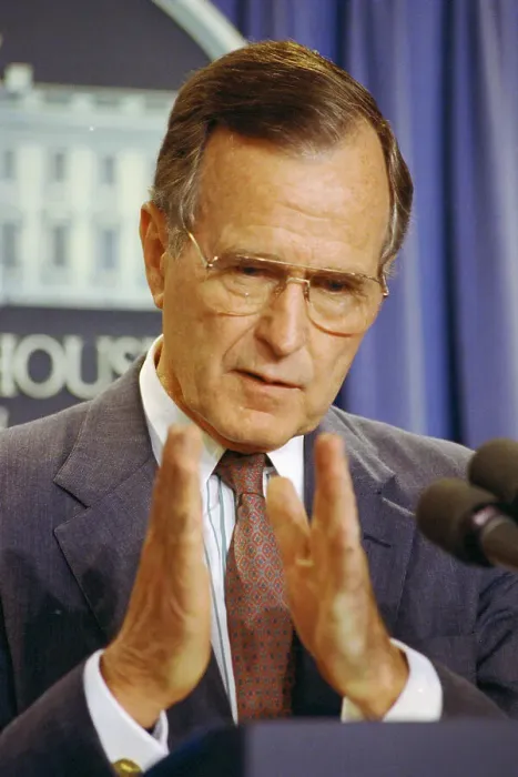 Framed Print : George Bush at Press Conference Framed Print : George Bush at Press Conference
