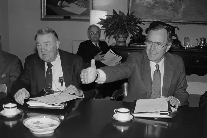 Framed Print : George Bush Reaching Out His Hand Framed Print : George Bush Reaching Out His Hand