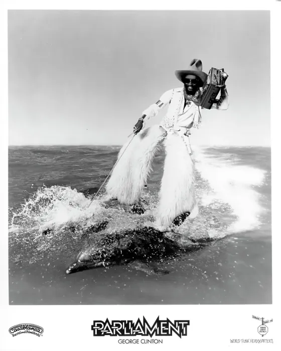 ★THE FUGITIVE GESTURE ダンス写真集 George Clinton Riding Dolphins Print CIRCA 1976. Art Prints