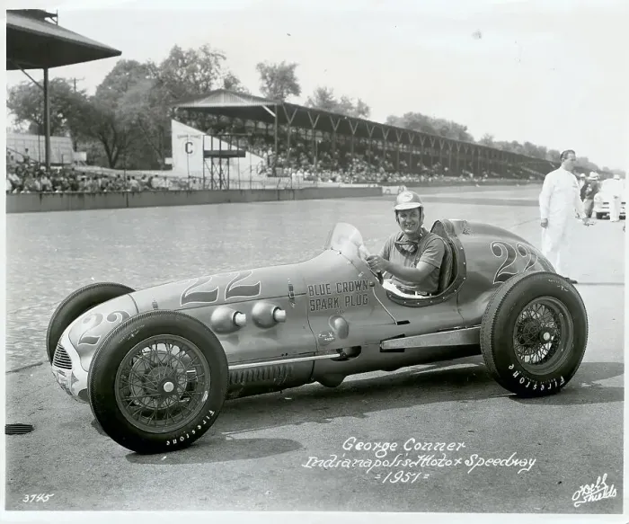 Framed Print : George Conner in Car at Indianapolis Motor Speedway Framed Print : George Conner in Car at Indianapolis Motor Speedway