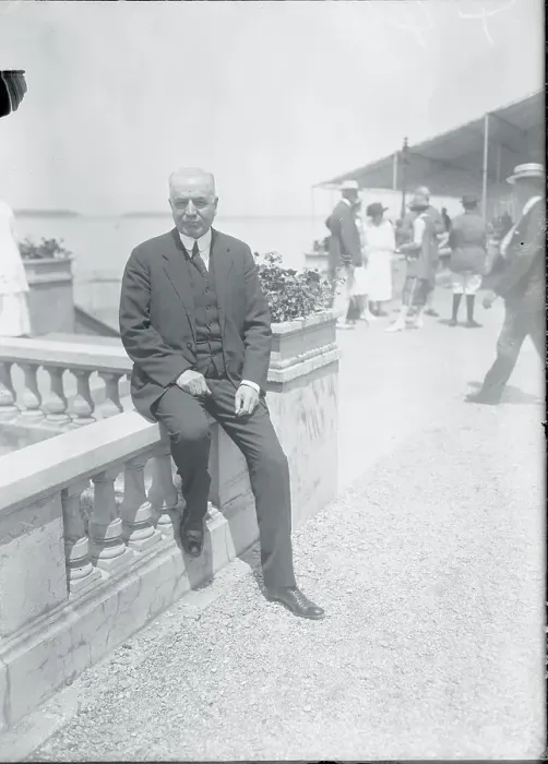Framed Print : George Cortelyou Resting on a Balcony Ledge Framed Print : George Cortelyou Resting on a Balcony Ledge