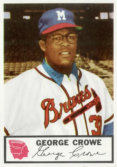 Framed Print : George Crowe Baseball Card Framed Print : George Crowe Baseball Card