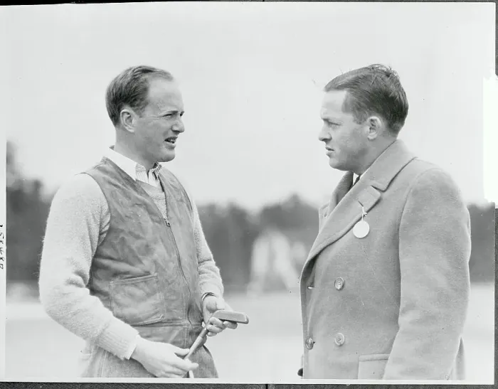 Framed Print : George Dunlap Jr. Talking with Bobby Jones Framed Print : George Dunlap Jr. Talking with Bobby Jones