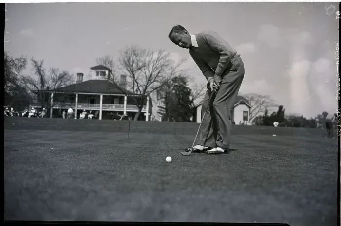 Framed Print : George Dunlap in Masters Golf Tourney Framed Print : George Dunlap in Masters Golf Tourney