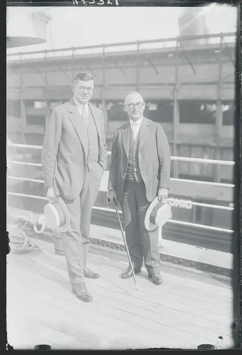 Framed Print : George E. Willis and Arthur J. Morris Posing Framed Print : George E. Willis and Arthur J. Morris Posing