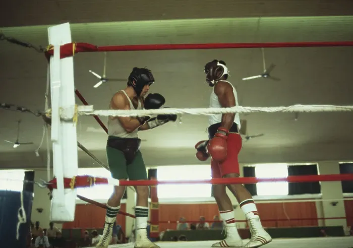 Framed Print : George Foreman Ahead Of Rumble In The Jungle