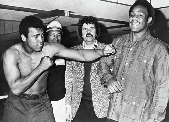 Framed Print : George Foreman and Muhammad Framed Print : George Foreman and Muhammad