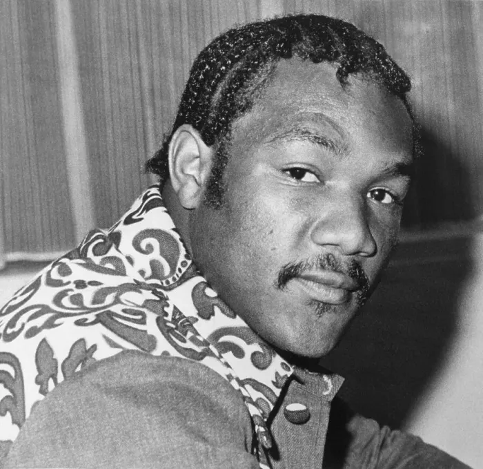 Framed Print : George Foreman Shown With Braids Framed Print : George Foreman Shown With Braids