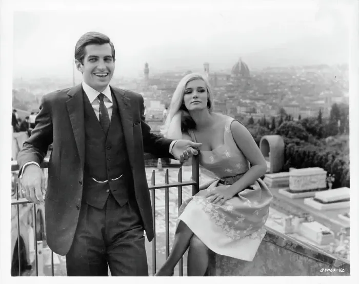 Framed Print : George Hamilton And Yvette Mimieux In Light In The Piazza Framed Print : George Hamilton And Yvette Mimieux In Light In The Piazza