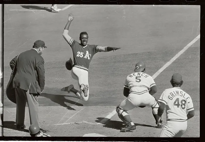 Framed Print : George Hendrick Sliding into Home Plate Framed Print : George Hendrick Sliding into Home Plate