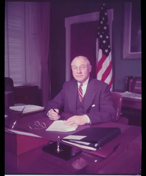 Framed Print : George Humphrey at His Desk Framed Print : George Humphrey at His Desk