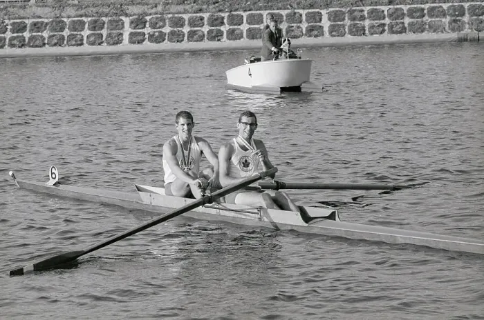 Framed Print : George Hungerford and Roger Jackson Winning Rowing Competition Framed Print : George Hungerford and Roger Jackson Winning Rowing Competition