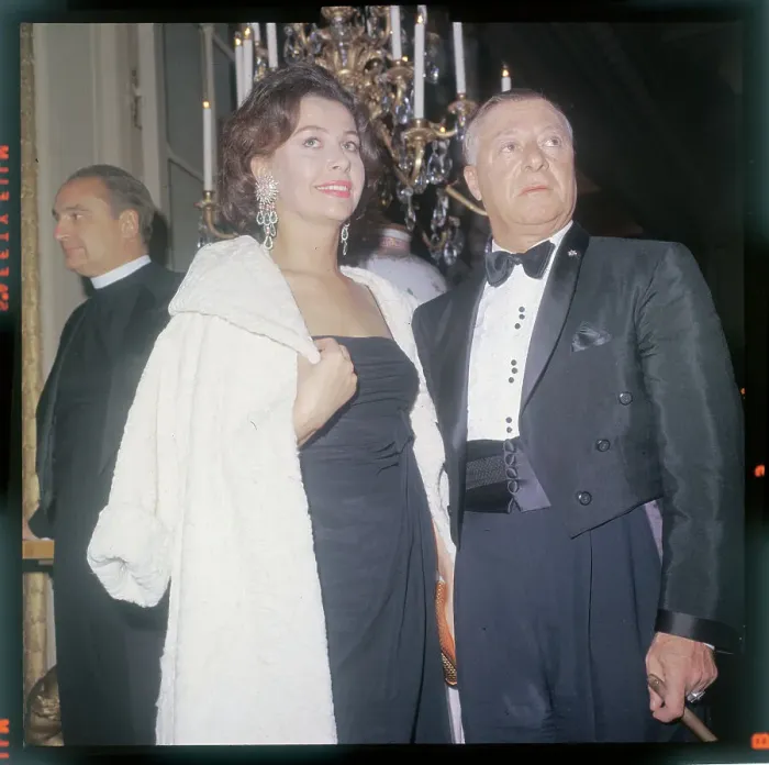 Framed Print : George Jessel with Helene DuFresne