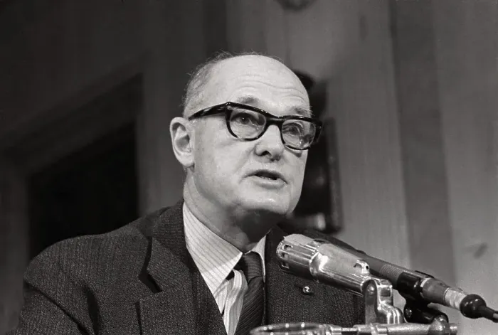 Framed Print : George Kennan Testifying in Senate
