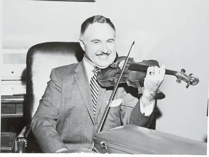 Framed Print : George Liberace Playing Violin Framed Print : George Liberace Playing Violin