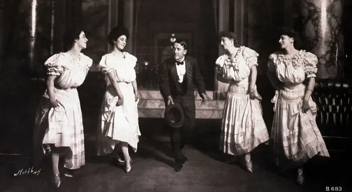 Framed Print : George M Cohan Performing W / Four Women Framed Print : George M Cohan Performing W / Four Women