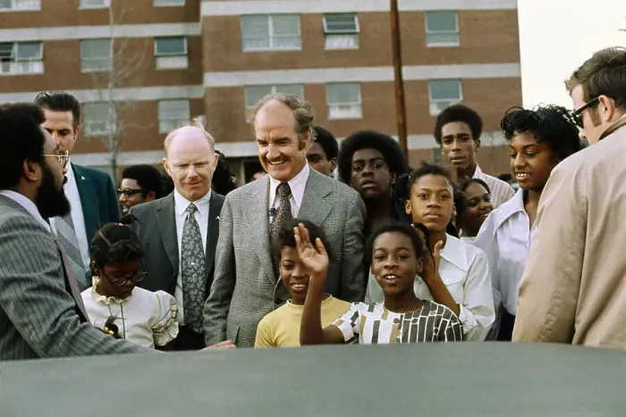 Framed Print : George McGovern Campaigning in Saint Louis
